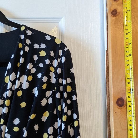 Precis Faux Wrap Dress with Lining size 14 - Picture 3 of 12